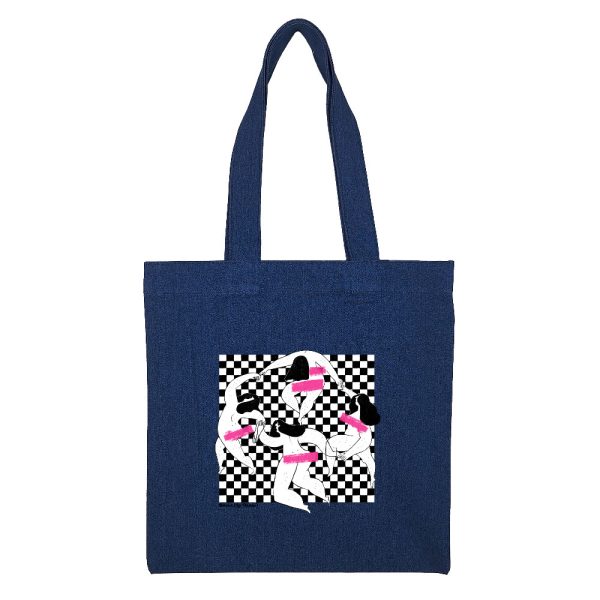 Cotton-totebag-Navy-5 توتبگ جین سورمه ای- به رقص - Image 1